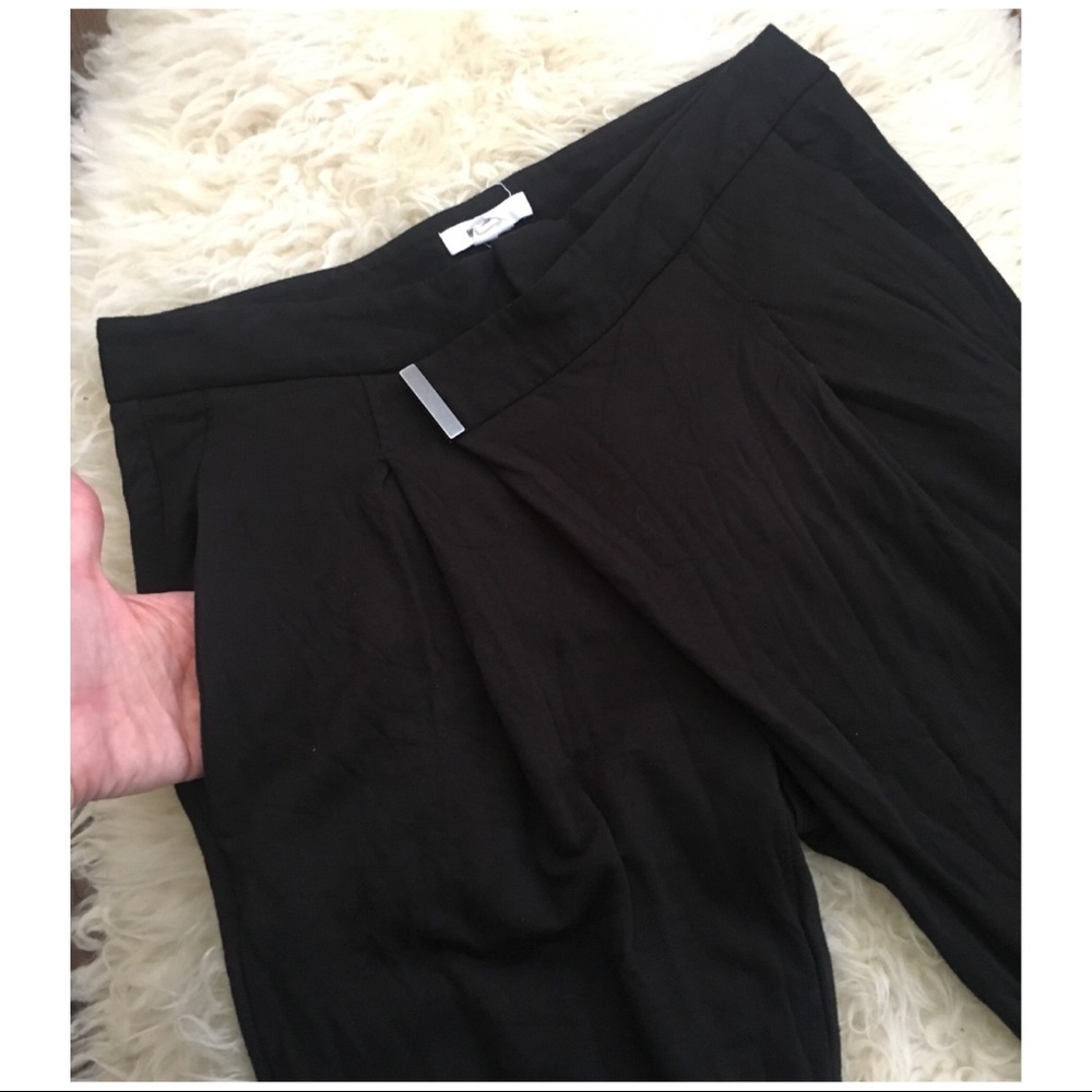 Helmut Lang Soft Pleat Front Jersey Harem Pants